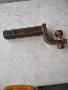 lot 1212 image: trailer hitch insert with 2-in ball
