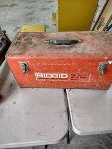 lot 1217 image: Ridgid tool box and contents