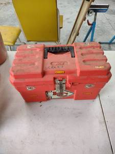 lot 1220 image: Kansas City Chiefs tool box full of screws