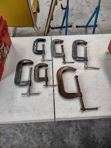 lot 1221 image: six c clamps