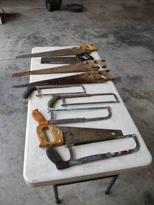 lot 1255 image: 9 saws