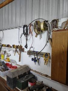 lot 1291 image: contents of two cabinets on wall and whats on wall
