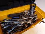 Toolbox full of assorted tools