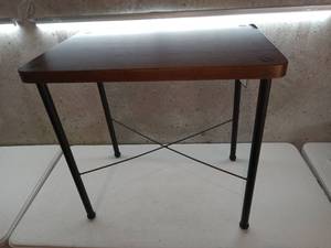 lot 20005 image: Goshen Wood & Iron End Table Brown - Threshold� (18W x 26L x 24 H)