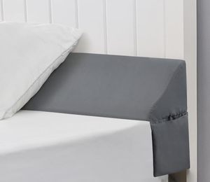 lot 20009 image: Vekkia King Bed Wedge Pillow Gap FillerPillow Wedge for Headboard Gap,Bed Gap FillerMattress Wedge Gap Filler,Close 0-3.5 Gap, Between Headboard and Mattress,Gray