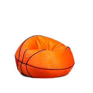 lot 20016 image: Big Joe Sports Ball Bean Bag Chair, Basketball Plush, Soft Polyester, 2.5 feet