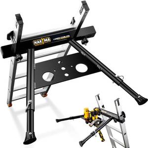 lot 20033 image: Nakyma Ladder Stabilizer, Ladder Stabilizer for Roof, Wall Ladder Standoff Aviation Grade Aluminium, Adjustable Length 22-29.5 Ladder Stabilizer withstands 300 LBS Weight Rating