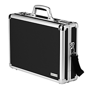 lot 20064 image: Locking Laptop Case - Black - Black - VZ01216 - Retail $144.99