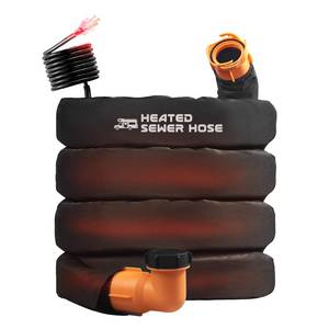 lot 20078 image: 15FT Sewer Hose with Heated Sleeve,Black Rv Sewer Hose kit Sewer Hose for Rv CamperRv Accessories