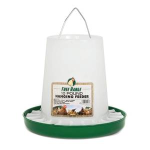 lot 27859 image: Harris Farms Free Range Hanging Poultry Feeder Twist Lock Base 10 lbs