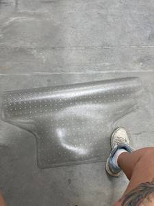 lot 27893 image: PVC Chair Mat For Carpet