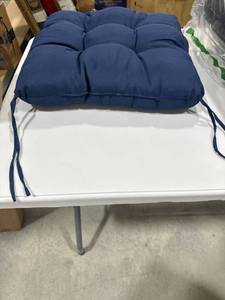 lot 27905 image: Navy Blue Chair Cushion