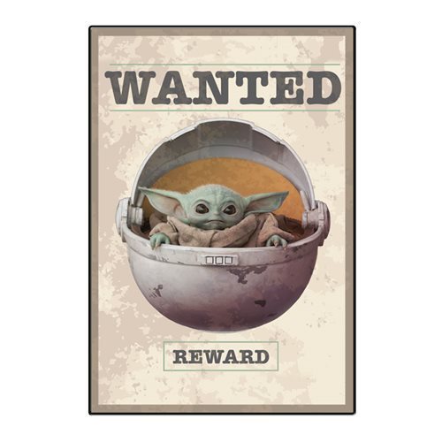 lot 89673 image: Star Wars The Mandalorian The Child Wood Wall Art