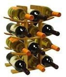 lot 89732 image: HDS TRADING CORP WR01033 BAMBOO WINE RACK 12-BOTTLE -BAMBOO