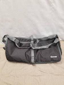 lot 24011 image: Gonex 40L Foldable Travel Duffle Bag with Shoes Compartment, Packable Lightweight Water Repellent Duffel Bag for Camping Gym Weekender Bag