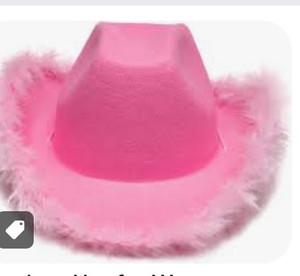 lot 24013 image: Cowboy Hat for Women, Cowgirl Hat, Country Rodeo Western Hats for Girls, Adult Shine Cowboy Hat for Parties