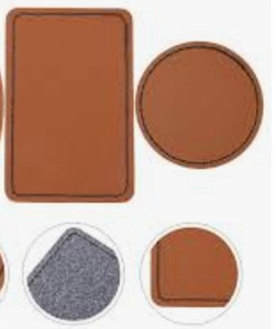 lot 24020 image: Leather Patch Clothes Labels Leatherette Rectangular Patch Handmade Leather Labels Pu Clothes Tag Leather Blank Label Costume Hats Leather Hat