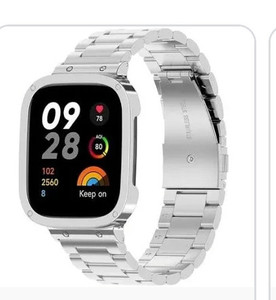 lot 24036 image: Stylish Stainless Steel Integrated Metal Strap with Triple Bead Design for Watch 3 Big and Tall Watches for Men Young Mens Watches for Teenagers Watches for Men en Hour Watch for Men Wrist