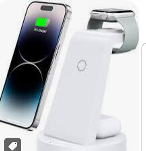 lot 24046 image: 3in1 Wireless Charger Cw350 Phone Watch