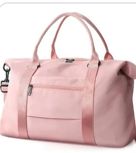 lot 24063 image: Large Mens and Womens Travel Bag Large Sports Bag Pink