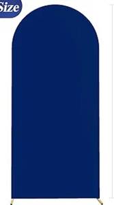 lot 24071 image: Wokceer 6FT Wedding Arch Cover Spandex Fitted Wedding Arch Stand Covers Round Top Chiara Arch Backdrop Cover for Birthday Party Ceremony Banquet Decoration Royal Blue