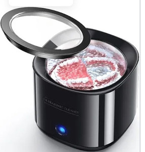 lot 24080 image: Ultrasonic Cleaner for Dentures, Odotoino 25W Professional Ultrasonic Cleaner Machine for all Dental, Retainer, Aligner, Braces, Mouth Guards, Toothbrush Head, Shaver Head, Jewelry, Black