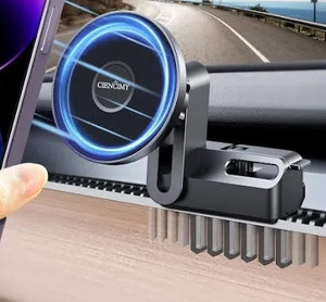lot 24084 image: Tesla Phone Mount Designed for Model 3 Model Y, ��Easy Install�� Magnetic Tesla Phone Holder Compatible with MagSafe iPhone 15 Pro Max Plus 14 13 12 Mini and All Phone