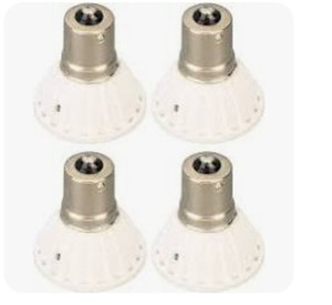 lot 24090 image: 4PCS LED Elevator Light Bulb BA15S AC DC 12V 360LM Safe Energy Saving Halogen Replacement Bulb White Light