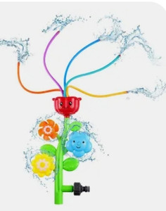 lot 24118 image: Water Splash Flower Sprinkler Toy Unisex Kids Outdoor Lawn Summer Water Fun