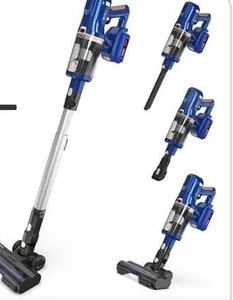 lot 24126 image: UMLo Cordless Vacuum Cleaner, 300W 30kPa Stick Vacuum with LED Display 4000mAh Battery, Powerful Lightweight Vacuum Cleaner up to 60mins Runtime for Home Pet Hair Carpet Floor, V11 Blue