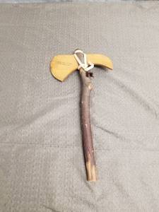 lot 34617 image: Souvenir Cabrillo National Monument Point Loma, California Wood Tomahawk Hatchet