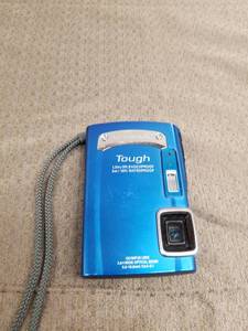 lot 34619 image: OM SYSTEM OLYMPUS TG-310 Tough 14.0 MP Digital Camera with 3.6x Wide Optical Zoom and 2.7-Inch LCD, (Blue) (Old Model) No Battery Charger