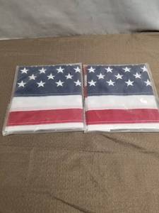 lot 34628 image: LOT OF 3 X 5 AMERICAN FLAGS