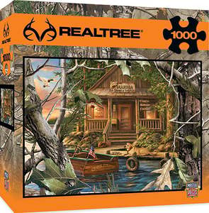 lot 23401 image: Realtree - Gone Fishing 1000 Piece Adult Jigsaw Puzzle Sealed