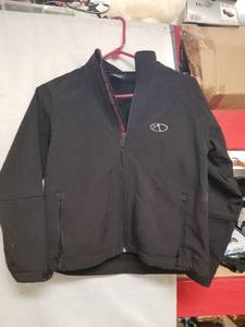 lot 23405 image: Marker Jacket Mens Large Black Softshell Fleece Lined Full Zip Ski Snowboard