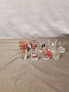 lot 23456 image: LOT OF RANDOM SHOT GLASSES