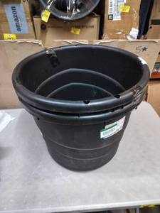lot 1933 image: HDX 21 Gallon Buckets For Storage Or Planting. 2 Pack