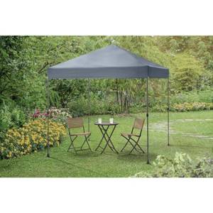 lot 1969 image: Everbilt 8 ft. X 8 ft. Grey Straight Leg Instant Canopy Pop Up Tent Sto-N-Go - Retail $99