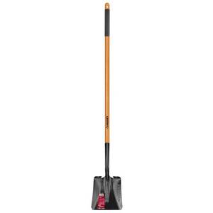 lot 1971 image: Husky 47 in. L Wood Handle Carbon Steel Transfer Shovel with Grip