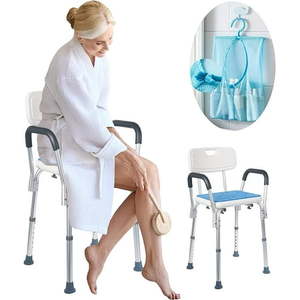 lot 1988 image: Medokare Premium Shower Chair for Inside Shower - Medical Grade - Adjustable Support Bench