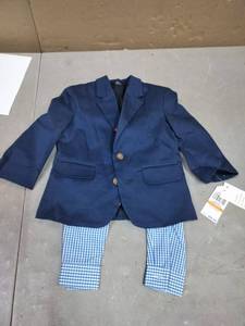 lot 2236 image: Little Boys Herringbone Twill Vest Set, 5 Piece Size 7