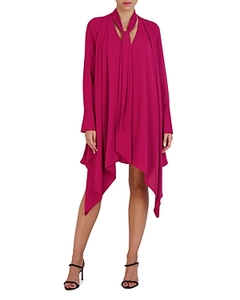 lot 2239 image: Bcbgmaxazria Womens Tie-Neck Handkerchief-Hem Shift Dress - Retail $278 Size 2
