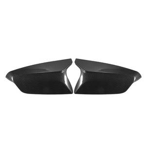 lot 5630 image: X AUTOHAUX 1 Pair Car Rear View Driver Passenger Side Mirror Cover Cap Overlay Black Carbon Fiber Pattern for Chevy Malibu 2016-2023 Mirror Guard Covers Exterior Decoration Trims