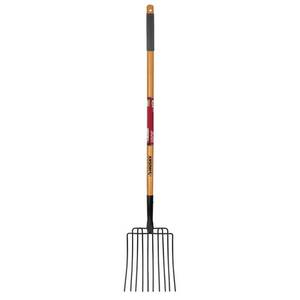 lot 5683 image: 47 in. Wood Handle 10-Tines Welded Bedding Garden Fork
