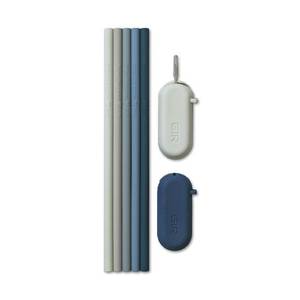 lot 6205 image: GIR Get It Right 5pk Traveler Silicone Straw Mist