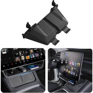 lot 7836 image: Topfit for Tesla Model Y Model 3 Center Console Organizer Tray Under Screen Organizer Box for Model Y 3 Accessories 2021 2022 2023 2024