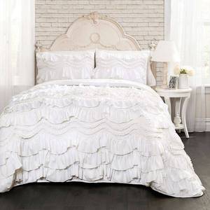 lot 7845 image: Kemmy Kids Quilt Set (King) White - Lush D�cor - Retail $375