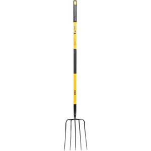 lot 7862 image: A 52 in. Fiberglass Handle 5-Tine Garden Fork
