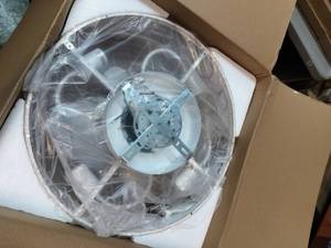lot 7884 image: Lediary 18in Caged Ceiling Fan