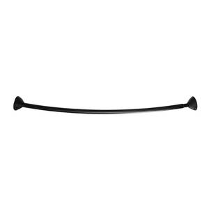 lot 9852 image: iDESIGN Curved Shower Curtain Rod Matte Black - Retail $96.85